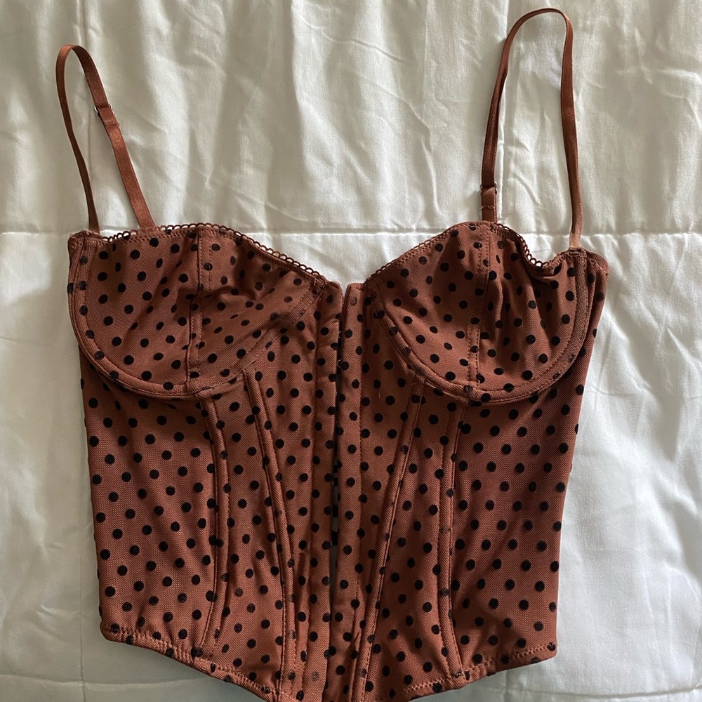Urban Outfitters lace up corset bustier